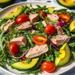 Arugula Tuna Avocado Salad