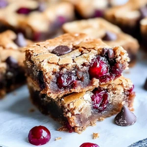 Cherry Chocolate Chip Blondies