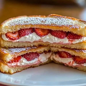 Fried Strawberry Cheesecake Sandwiches