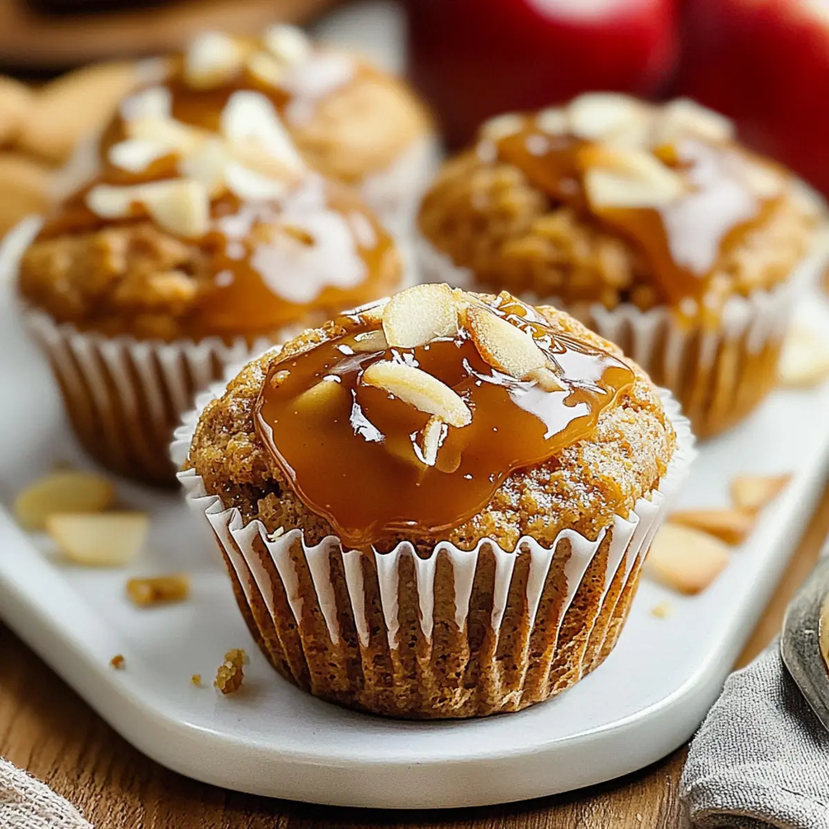 Caramel Apple Pie Muffins