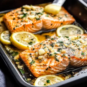 Garlic Butter Baked Salmon