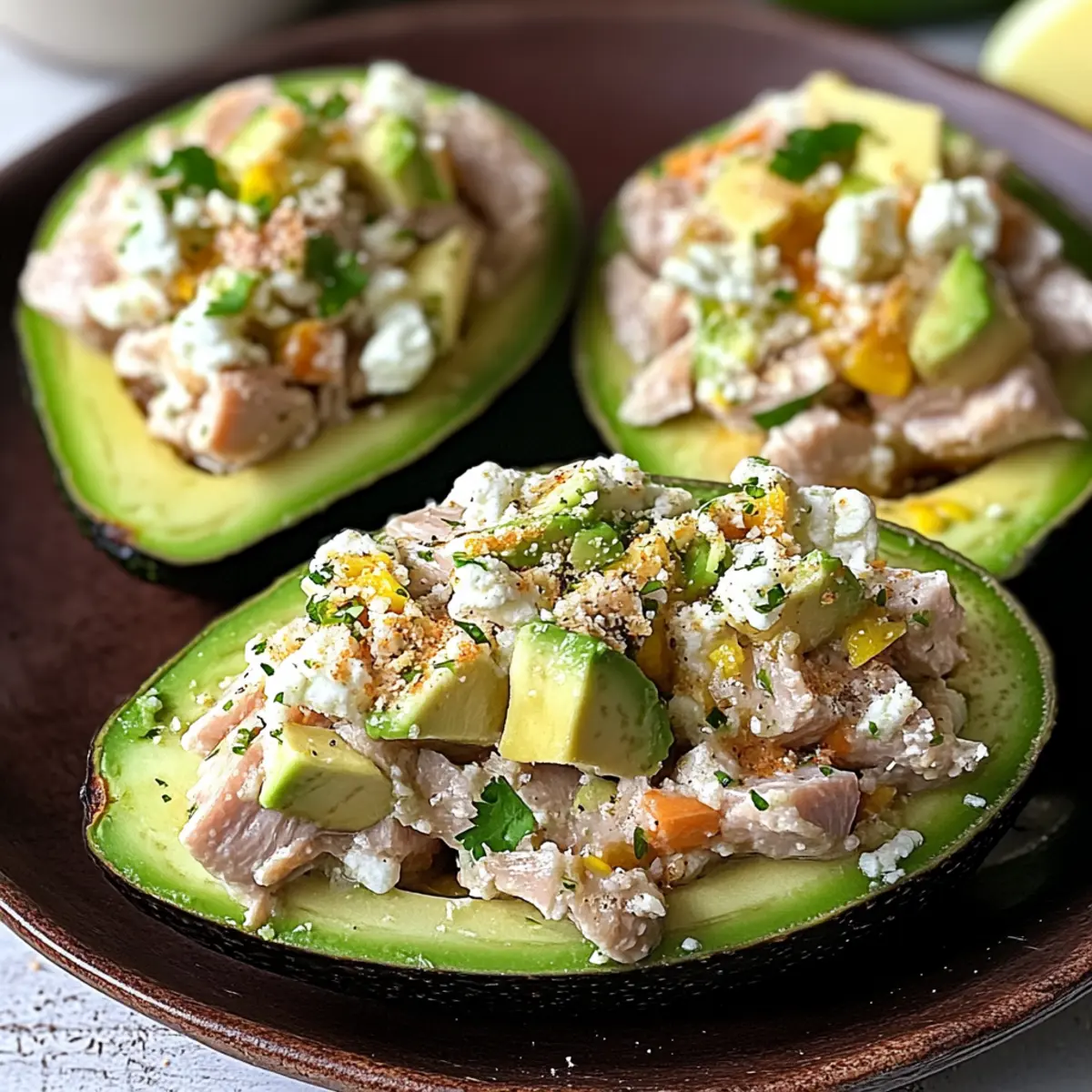 Tuna Stuffed Avocados