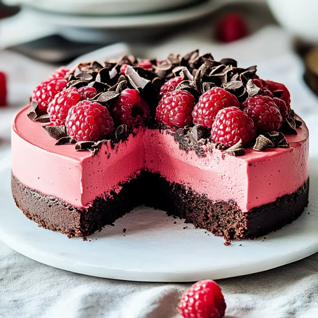 Chocolate Raspberry Mousse Cake