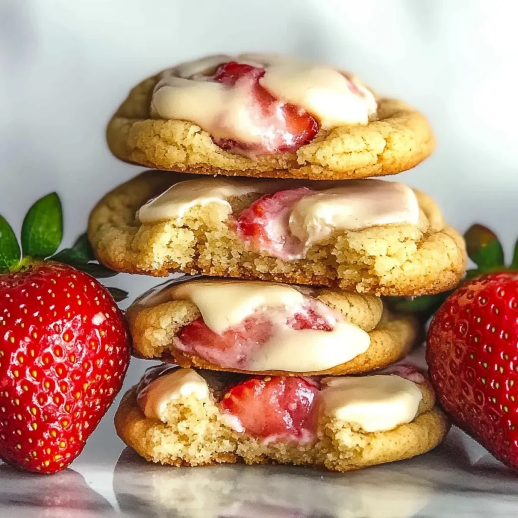 Strawberry Cheesecake Cookies