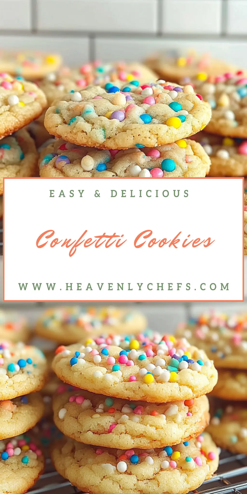 Deliciously Chewy Confetti Cookies